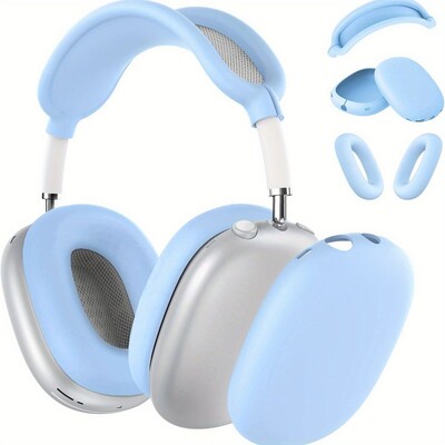 3 u 1 mekana silikonska zaštitna torbica za slušalice za Airpods Max kućišta protiv ogrebotina, otporna na udarce, navlaka za slušalice, dodaci