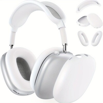 3 u 1 mekana silikonska zaštitna torbica za slušalice za Airpods Max kućišta protiv ogrebotina, otporna na udarce, navlaka za slušalice, dodaci