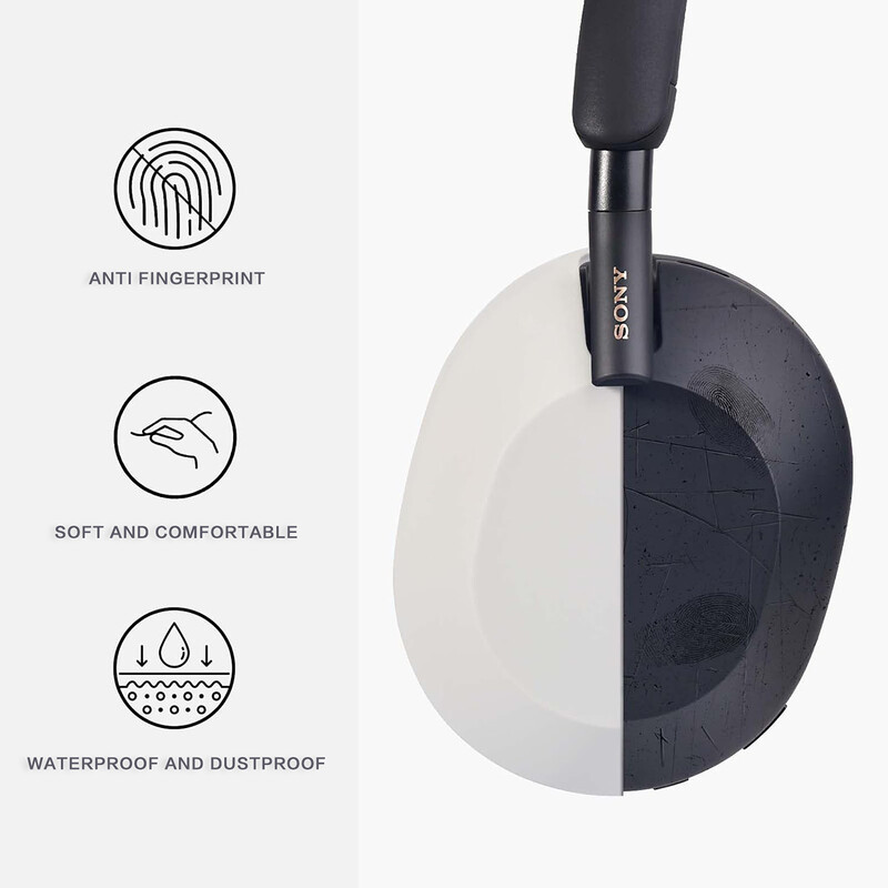 За Sony WH-1000XM5 силиконов защитен капак за слушалки / предпазен капак за слушалки / антифони Защитен ръкав