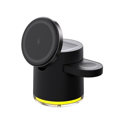 3 u 1 sklopivi magnetski stalak za bežični punjač za iPhone 15 14 13 Pro/Max IWatch AirPods 3/2 Station Dock Držač za brzi punjač