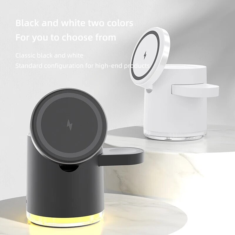 3 u 1 sklopivi magnetski stalak za bežični punjač za iPhone 15 14 13 Pro/Max IWatch AirPods 3/2 Station Dock Držač za brzi punjač