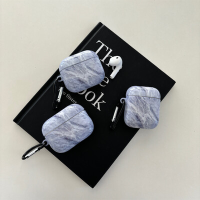 Jednostavan i simpatičan sivi mramor Prikladan za AirPods 3 2 1 Pro2 Pro Film Mekana torbica Poklopac za slušalice Zaštitni poklopac