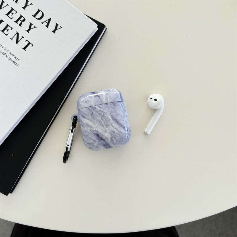 Jednostavan i simpatičan sivi mramor Prikladan za AirPods 3 2 1 Pro2 Pro Film Mekana torbica Poklopac za slušalice Zaštitni poklopac