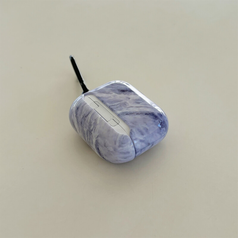 Jednostavan i simpatičan sivi mramor Prikladan za AirPods 3 2 1 Pro2 Pro Film Mekana torbica Poklopac za slušalice Zaštitni poklopac