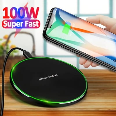 Încărcător fără fir super rapid de 30 W pentru Samsung Galaxy S20 S10 S9 S8 Note Pad de încărcare a telefonului pentru iPhone 15 14 13 12 Pro Xs Max X 8