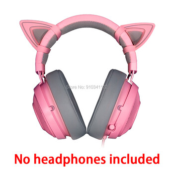 1 ζευγάρι αυτιά γάτας Kitty Pink Purple Green για RAZER Kraken V2 special/Kraken 2019/ Kraken TE /7.1 V2 ακουστικά Ακουστικά