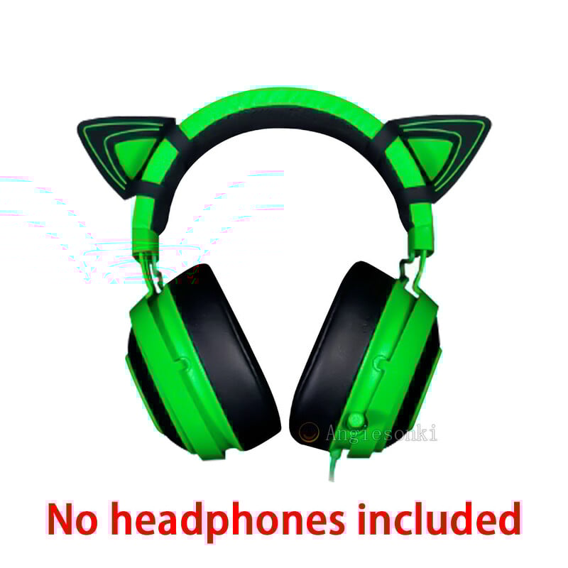 1 чифт котешки уши розово лилаво зелено за RAZER Kraken V2 special/Kraken 2019/ Kraken TE /7.1 V2 слушалки Слушалки