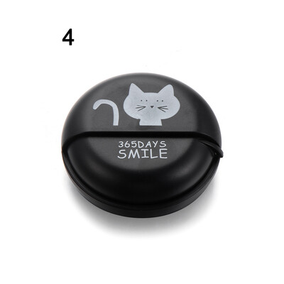 Carcasă pentru căști cu imprimare pentru pisici, 1 buc, organizator de cabluri multifuncțional, stocare rotativă, linie de date de protecție, cutie rotundă, acces pentru căști