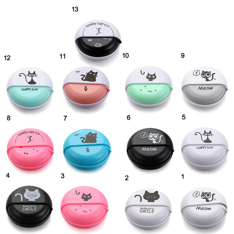 1 vnt Cat spausdinimo ausinių dėklas Daugiafunkcis laidinis kabelio tvarkytuvas Rotary Storage Apsauginė duomenų linija apvalios dėžutės ausinių priedai