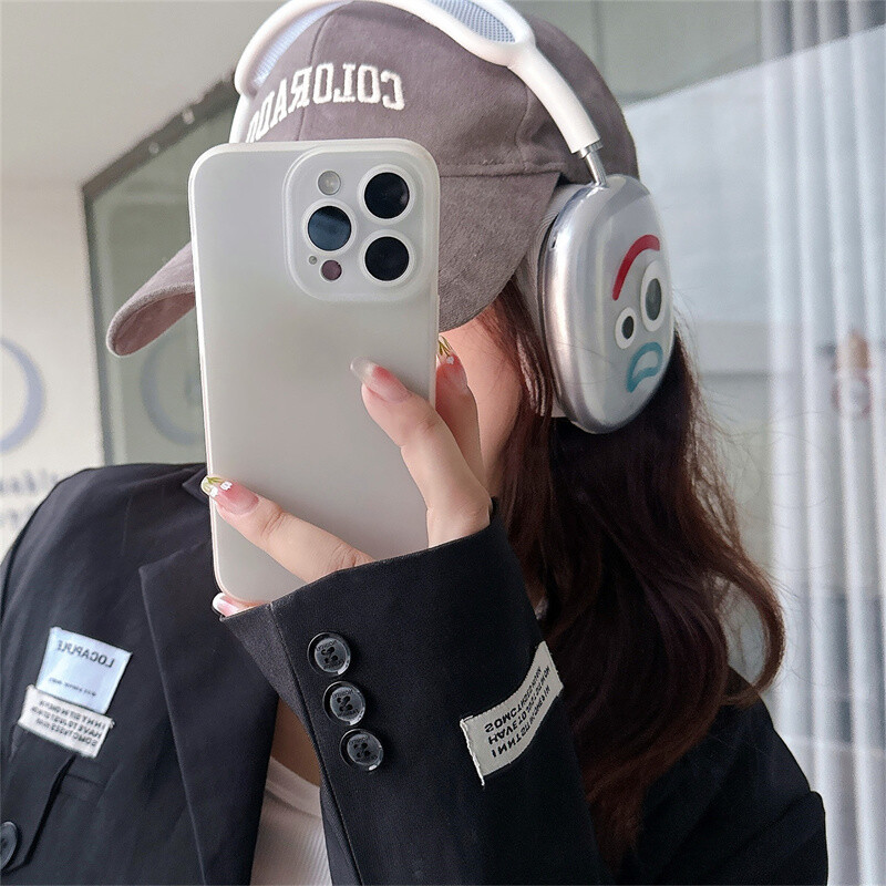 Корея Y2K анимационен сладък забавен калъф за слушалки Airpods Max Прозрачен мек силиконов калъф за слушалки Airpods Max защитно покритие