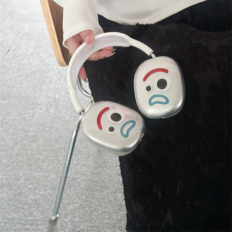 Корея Y2K анимационен сладък забавен калъф за слушалки Airpods Max Прозрачен мек силиконов калъф за слушалки Airpods Max защитно покритие