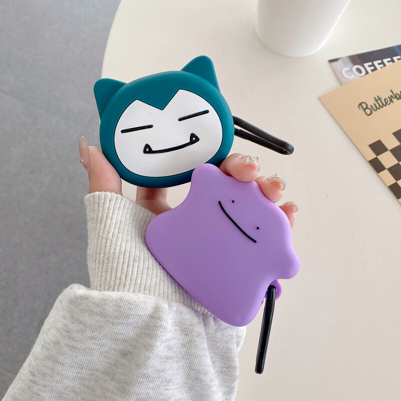 Samsung Galaxy Buds Live 2 Pro 2 FE korpusam Cute Jigglypuff Ditto Snorlax silikona austiņu maciņa piederumu vāciņš