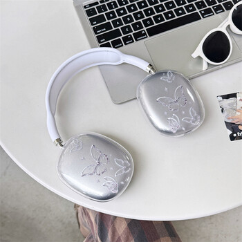 INS Rose Butterfly Protective Case for Apple Airpods Max Θήκη ακουστικών Clear Soft Silicone Headphone For Airpods Max Accessories