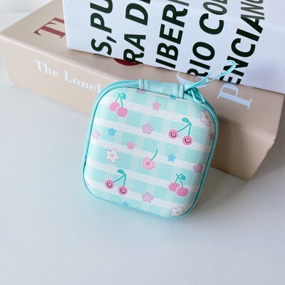 Crtani mini tvrdi držač za slušalice s patentnim zatvaračem, torbica, prijenosna kutija za slušalice, torbica za pohranu slušalica, zaštitni organizator za USB kabel