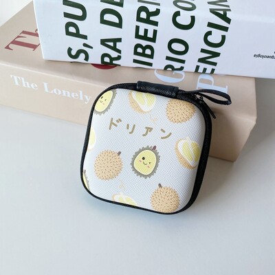 Crtani mini tvrdi držač za slušalice s patentnim zatvaračem, torbica, prijenosna kutija za slušalice, torbica za pohranu slušalica, zaštitni organizator za USB kabel