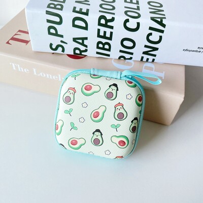 Crtani mini tvrdi držač za slušalice s patentnim zatvaračem, torbica, prijenosna kutija za slušalice, torbica za pohranu slušalica, zaštitni organizator za USB kabel