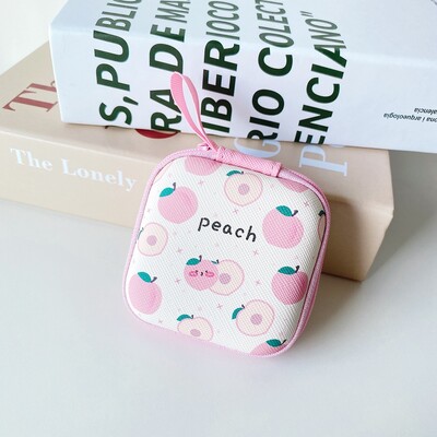 Crtani mini tvrdi držač za slušalice s patentnim zatvaračem, torbica, prijenosna kutija za slušalice, torbica za pohranu slušalica, zaštitni organizator za USB kabel