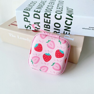 Crtani mini tvrdi držač za slušalice s patentnim zatvaračem, torbica, prijenosna kutija za slušalice, torbica za pohranu slušalica, zaštitni organizator za USB kabel