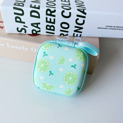 Crtani mini tvrdi držač za slušalice s patentnim zatvaračem, torbica, prijenosna kutija za slušalice, torbica za pohranu slušalica, zaštitni organizator za USB kabel