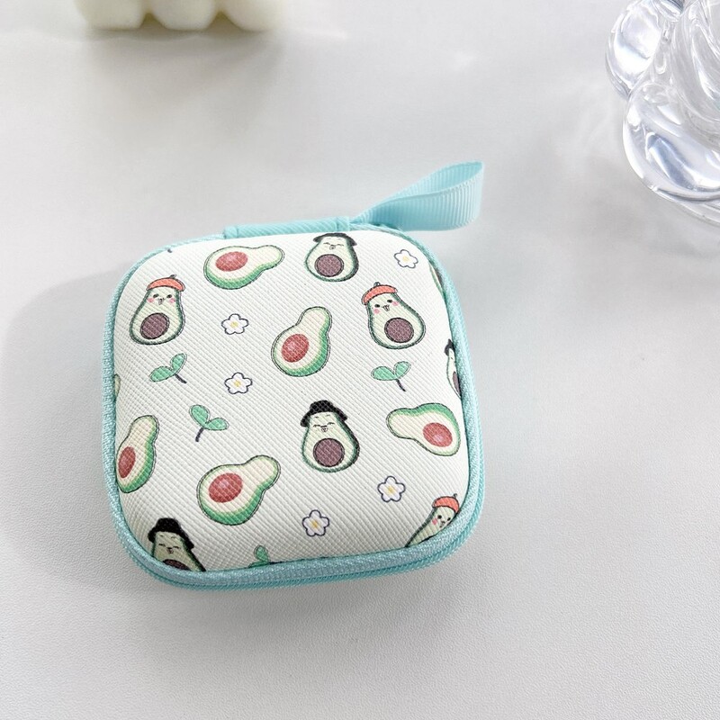 Crtani mini tvrdi držač za slušalice s patentnim zatvaračem, torbica, prijenosna kutija za slušalice, torbica za pohranu slušalica, zaštitni organizator za USB kabel