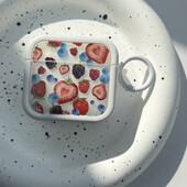 Cute Strawberry Θήκη ακουστικών για Apple Airpods 4 3 Pro Cover Charm Θήκες φόρτισης ακουστικών σιλικόνης airpods pro 2 case fundas