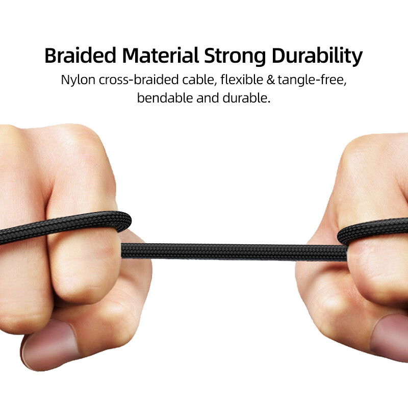 USAMS 20W USB C kabel za iPhone 14 13 12 11 Pro Max iPad digitalni zaslon tipa C PD kabel za brzo punjenje prozirni USB kabeli