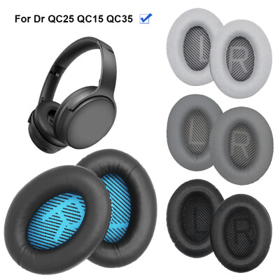 Csere fülpárnák Puha fehérje bőr fejhallgató fülpárnák memóriahabos fülpárna Bose QuietComfort QC25 QC15 QC35