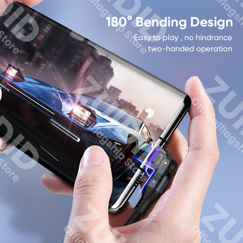 180 Rotate 240W USB C към Type C Магнитен кабел за зареждане USB Type C Бързо зарядно устройство Кабел за данни за iPhone 15 16 MacBook iPad Samsung