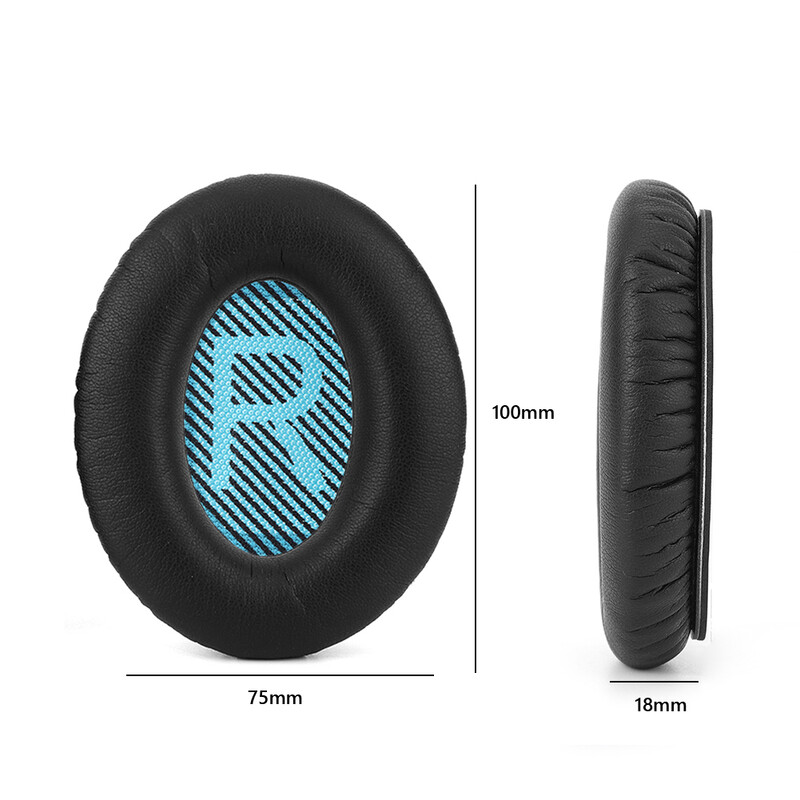 Zamjenski jastučići za uši s mekim kožnim jastučićima za uši od memorijske pjene visoke gustoće za Bose QuietComfort 15 QC15 QC25 QC2 QC35 AE2