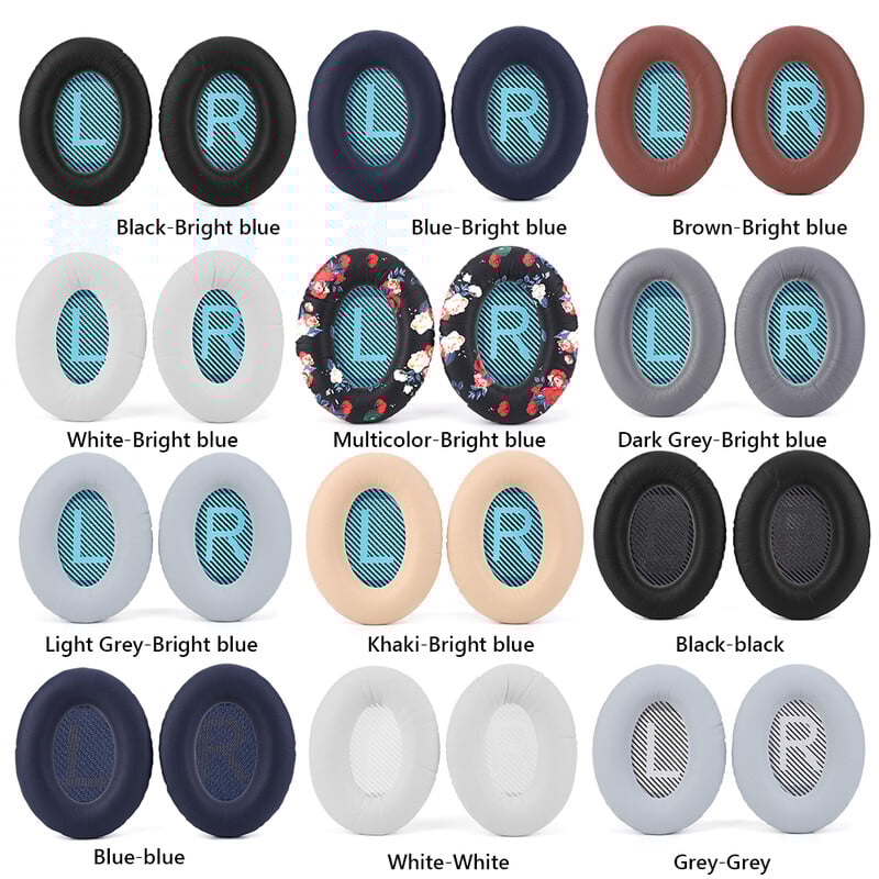 Pakaitiniai ausų pagalvėlės, baltyminės odos ir atminties putplasčio ausinių uždangalai Ausinių pagalvėlės pagalvėlės keitimas Bose QuietComfort QC35