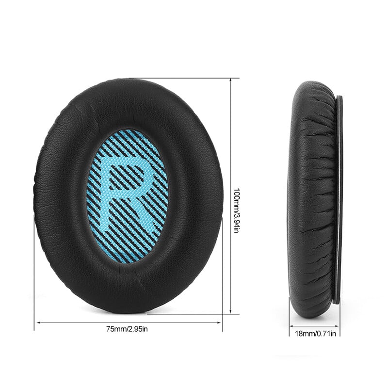 Pakaitiniai ausų pagalvėlės, baltyminės odos ir atminties putplasčio ausinių uždangalai Ausinių pagalvėlės pagalvėlės keitimas Bose QuietComfort QC35