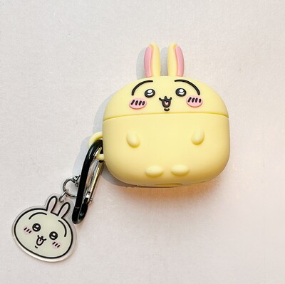 Калъф за слушалки Chiikawa Kawaii, анимационен герой Usagi, защита срещу падане, кутия за зареждане с Bluetooth, Airpods 4, 2, 3, 1, Pro , Pro2