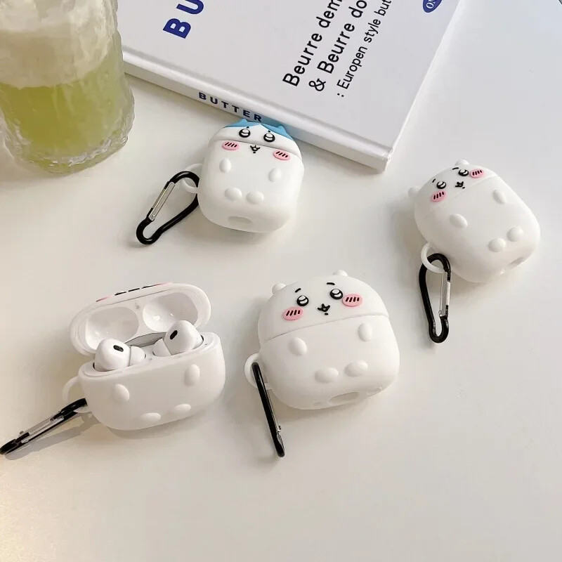 Chiikawas Airpod 1/2/3/pro 2 torbica Slatka crtana figurica Hachi Bluetooth bežične slušalice Zaštitna maska Dodatak za AirPods Poklon