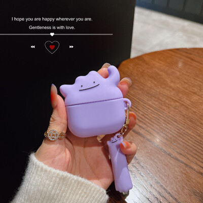 Για Airpods 4 Cute Cartoon 3D Ghost Earpods Θήκη για Airpods 1 2 3 Pro 2 Wireless Earphone Cover Monster Charging Box Stylus Pen