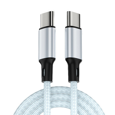 Тип C до C кабел за данни Dual Head Pd60W Fast Charging Knit Ctoc Car Charging Cable for Iphone Laptop Huawei Xiaomi Type C Phone