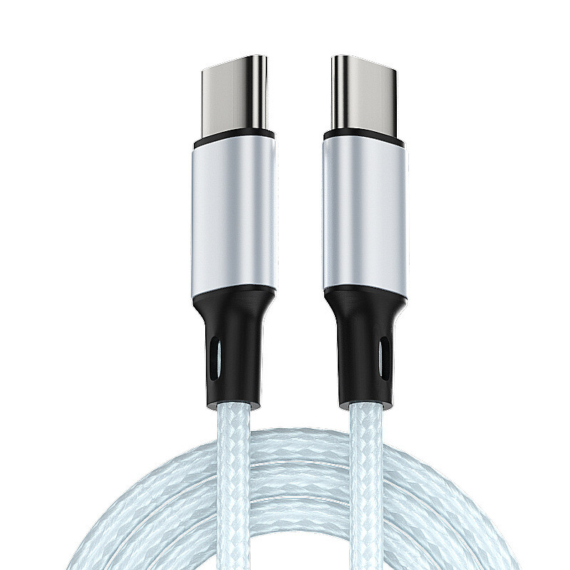 Тип C до C кабел за данни Dual Head Pd60W Fast Charging Knit Ctoc Car Charging Cable for Iphone Laptop Huawei Xiaomi Type C Phone