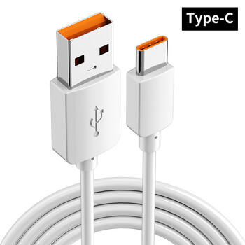 Τύπος C Καλώδιο Micro USB Long Monitoring Charge 6A Fast Date Wire USB Ημερομηνία φόρτισης Καλώδιο κινητής τηλεφωνίας Τροφοδοτικό Extended Wire