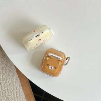 Ζευγάρι Cartoon Bear Case για AirPods 4 Airpod 1 2 3 Pro Pro2 Bluetooth Earbuds Κουτί φόρτισης Προστατευτική θήκη ακουστικών