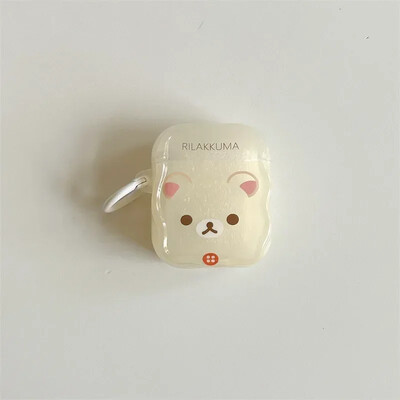 Couple Cartoon Bear Case za AirPods 4 Airpod 1 2 3 Pro Pro2 Bluetooth slušalice Kutija za punjenje Zaštitna maska za slušalice