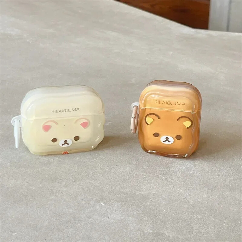 Couple Cartoon Bear Case za AirPods 4 Airpod 1 2 3 Pro Pro2 Bluetooth slušalice Kutija za punjenje Zaštitna maska za slušalice