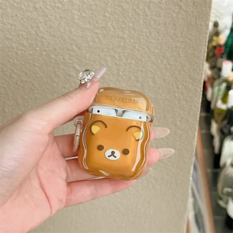Couple Cartoon Bear Case za AirPods 4 Airpod 1 2 3 Pro Pro2 Bluetooth slušalice Kutija za punjenje Zaštitna maska za slušalice