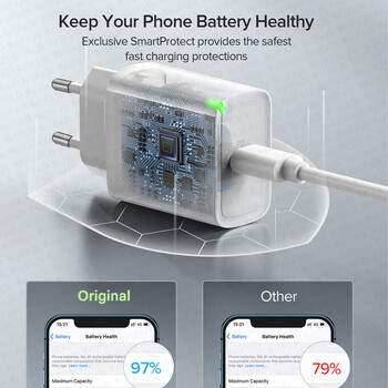 Για Apple Original 30W Quick Charger Για iPhone 11 13 12 14 15 16 Pro Max Mini XR XS X 8 Plus Γρήγορη φόρτιση Τύπος C Καλώδιο iPhone