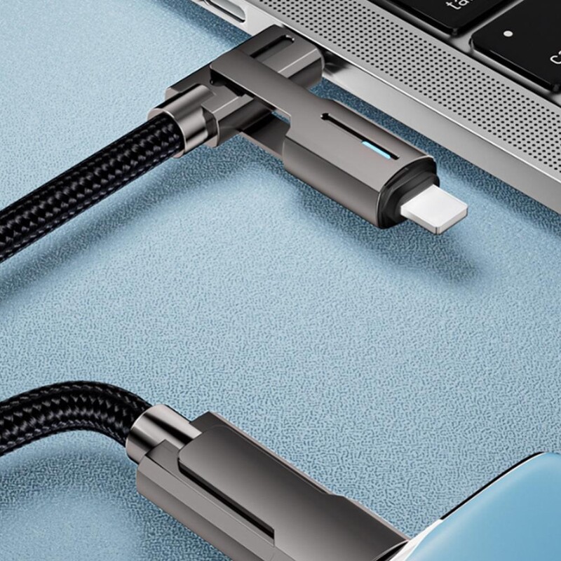 Преносим 4-в-1 мулти-USB кабел Бързо зареждане 1.2M/2M Телефонен кабел TYPE-C Зарядно устройство за данни Материал от цинкова сплав