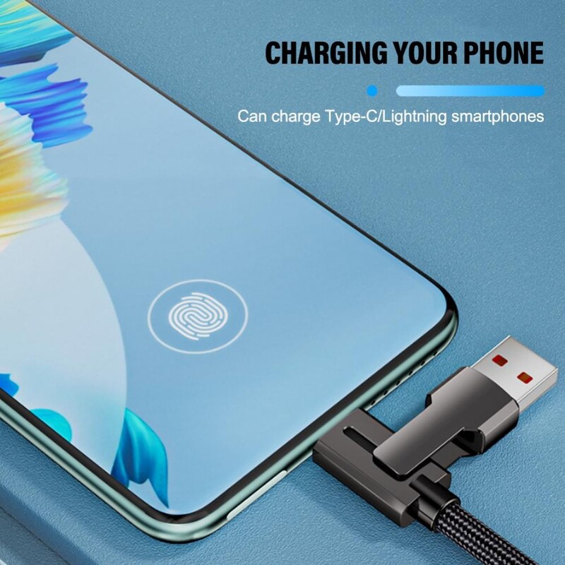 Преносим 4-в-1 мулти-USB кабел Бързо зареждане 1.2M/2M Телефонен кабел TYPE-C Зарядно устройство за данни Материал от цинкова сплав