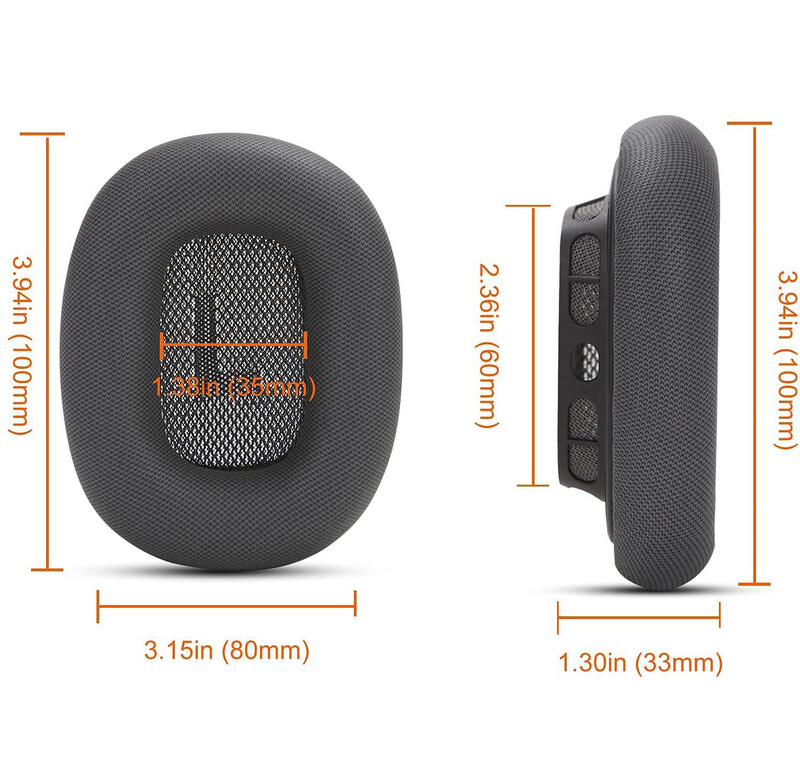 KUTOU jastučić za uši za Apple Airpods Max zamjenska spužva za memoriju jastučić navlaka za slušalice štitnik za uši Zaštitna oprema za slušalice