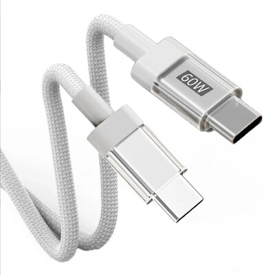 Tip C do C Kabeli za brzo punjenje Prozirne pletene žice za Samsung S24 Mi Google Huawei Android telefone USB-C podatkovni kabel