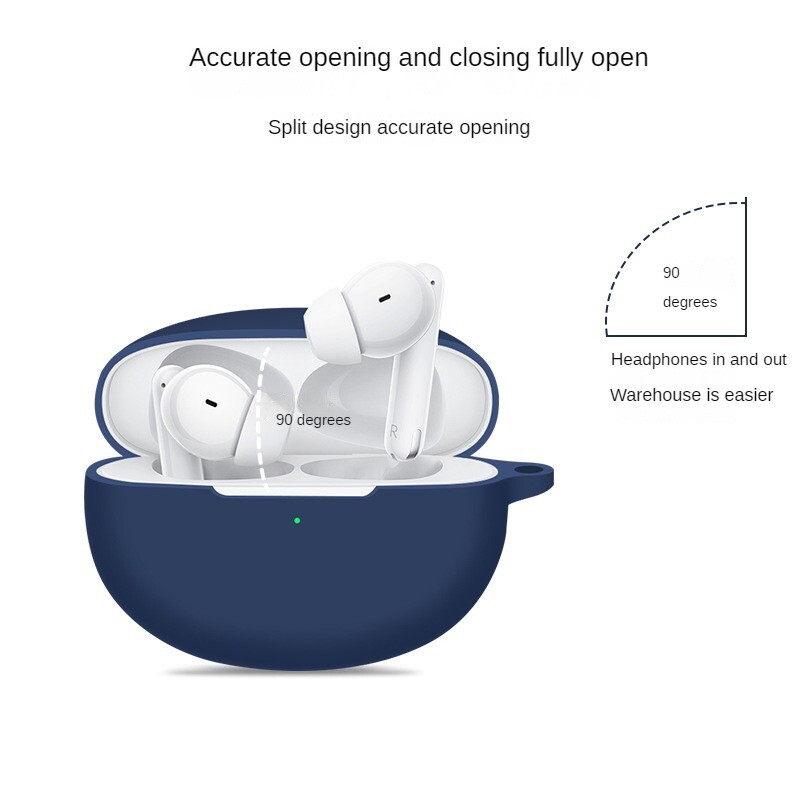 Silikonska maska za slušalice za Oppo Enco Free 2/2i meka kutija za punjenje bežičnih slušalica Zaštitna navlaka s kukom