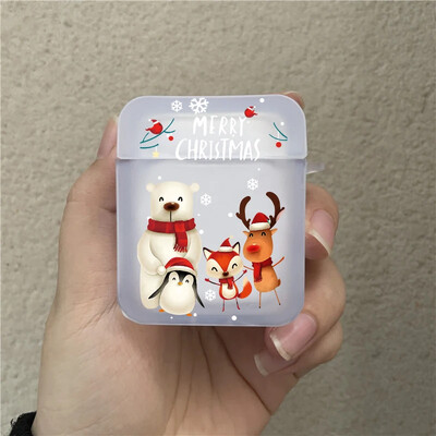 Θήκη ακουστικών Χριστουγέννων Reindeer για Airpods 3rd 2 Pro 4th Covers for Airpod 2 3 1 Πρωτοχρονιάτικο προστατευτικό αξεσουάρ Shell Fundas