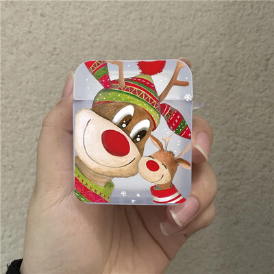Θήκη ακουστικών Χριστουγέννων Reindeer για Airpods 3rd 2 Pro 4th Covers for Airpod 2 3 1 Πρωτοχρονιάτικο προστατευτικό αξεσουάρ Shell Fundas