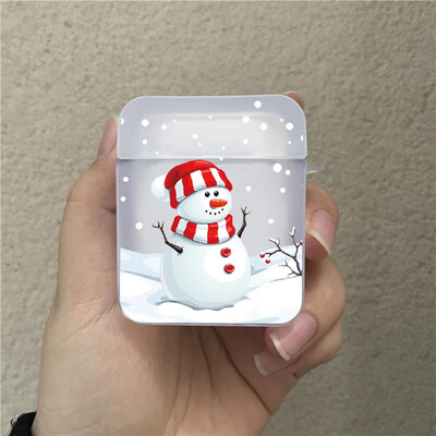 Θήκη ακουστικών Χριστουγέννων Reindeer για Airpods 3rd 2 Pro 4th Covers for Airpod 2 3 1 Πρωτοχρονιάτικο προστατευτικό αξεσουάρ Shell Fundas